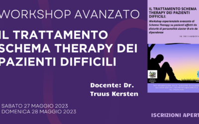 Il trattamento dei pazienti difficili: gruppo di supervisione Schema Therapy su pazienti affetti da dipendenze/disturbi di personalità Cluster B
